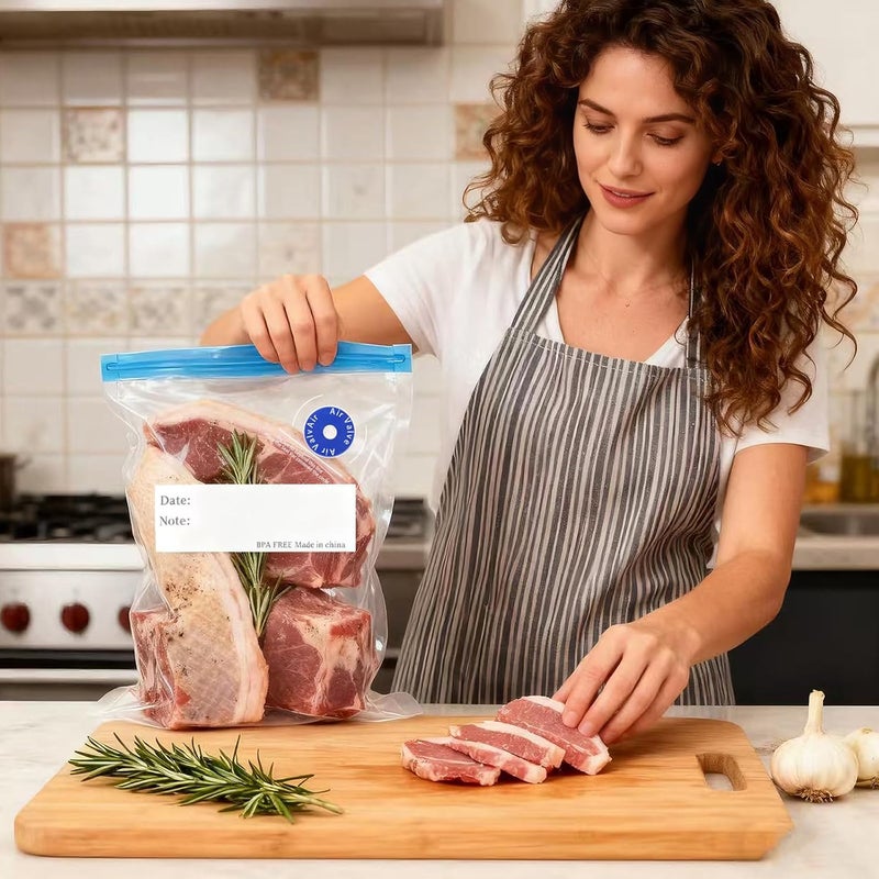 daarcin 10pcs 12.6x17.72in/32x45cm Extra Large Sous Vide Bags BPA Free Reusable Vacuum Sealer Bags Keep Food Fresh - Image 2